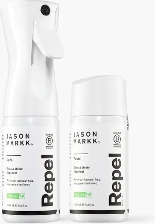 Jason Markk Repel Spray & Refill Water & Stain Repellent Non-Aerosol Safe for Leather Suede Nubuck Cotton Knits