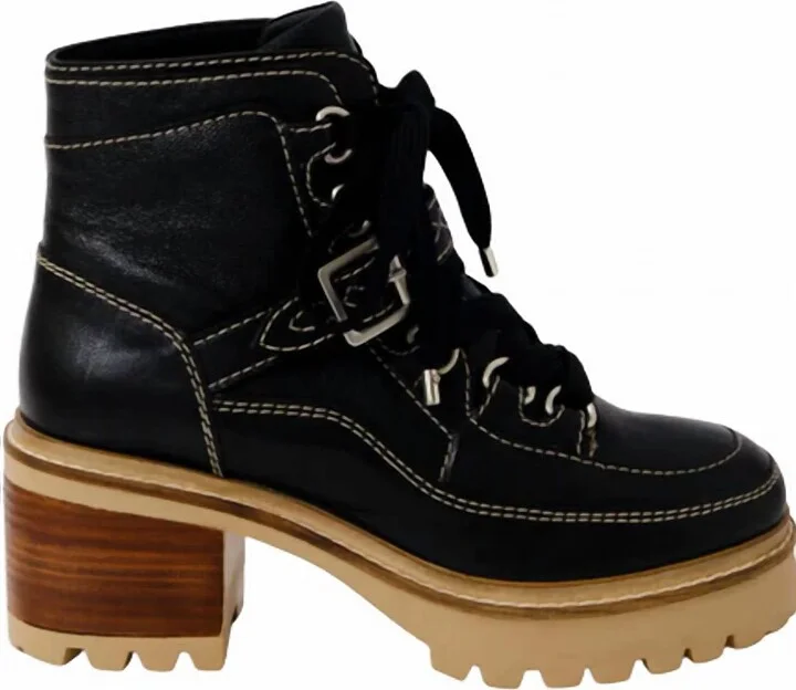 Jasper Hiker Ankle Boot In Victorian Black