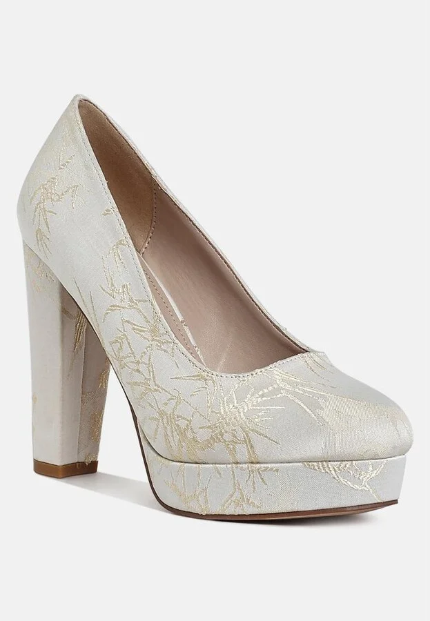 Jastour Platform Block Heel Pumps - Image 2