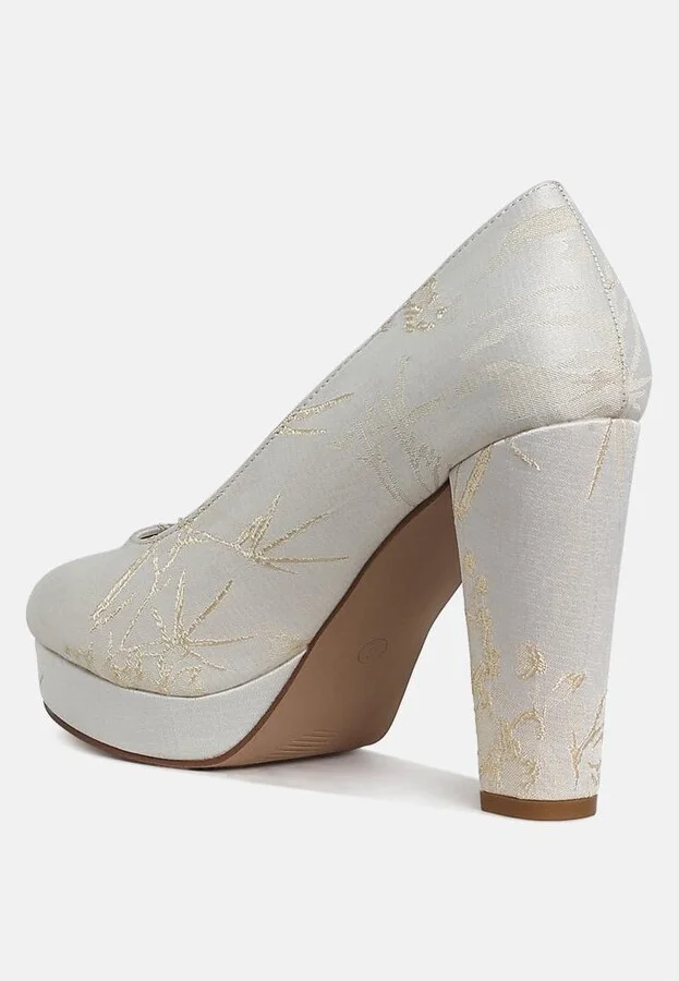 Jastour Platform Block Heel Pumps - Image 3