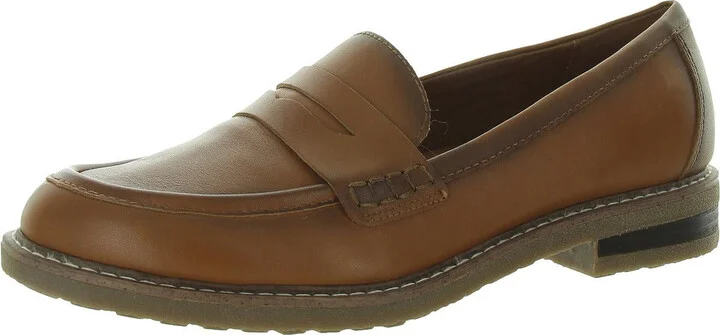 Javas Womens Leather Slip On Loafers