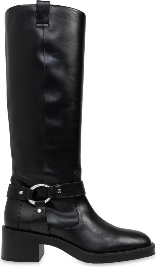 Jax leather biker boots