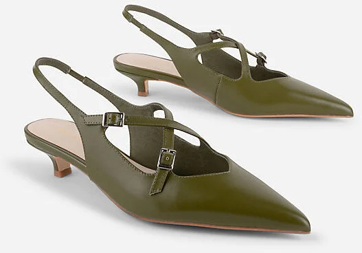 Jax Slingback Kitten Heels - Image 2