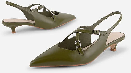 Jax Slingback Kitten Heels - Image 3