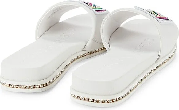 Jaxine Embellished Platform Slides - Image 3