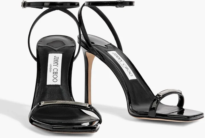 Jaxon 95 embellished patent-leather sandals - Image 2