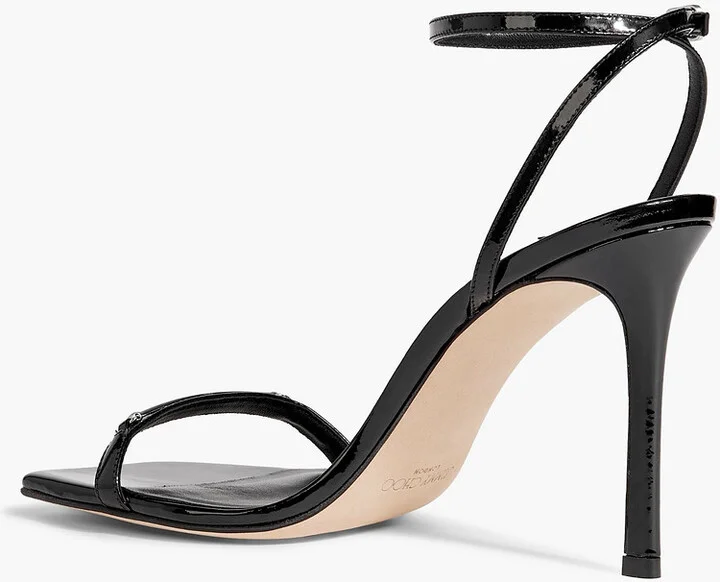 Jaxon 95 embellished patent-leather sandals - Image 3