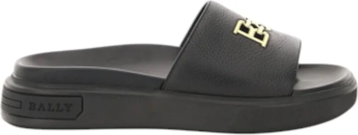 Jaxons 6300152 Men's Black Bovine Grained Leather Sandals