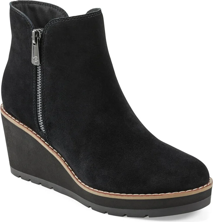 JAYDA Womens Suede Almond toe Booties