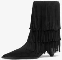 Jayla Suede Fringed Ankle Boot - Image 5