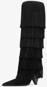 Jayla Suede Fringed Boot - Image 2