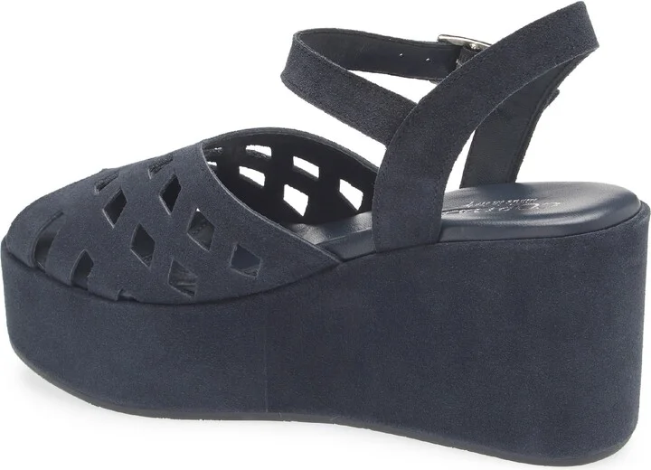 Jaymie Ankle Strap Peep Toe Platform Wedge Sandal - Image 2