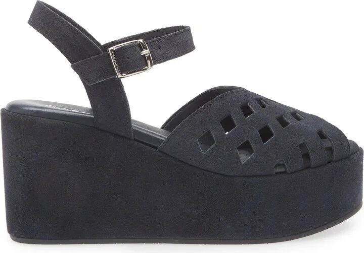 Jaymie Ankle Strap Peep Toe Platform Wedge Sandal - Image 3