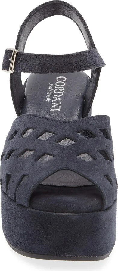 Jaymie Ankle Strap Peep Toe Platform Wedge Sandal - Image 4