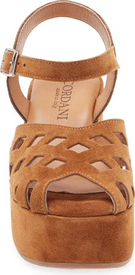 Jaymie Ankle Strap Peep Toe Platform Wedge Sandal - Image 10