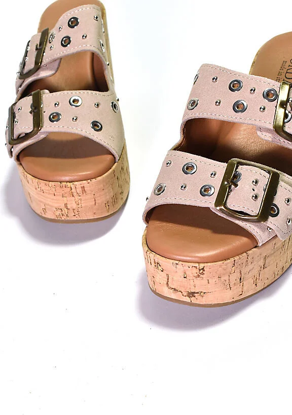 Jayne Cork-Bottom Heels - Image 2
