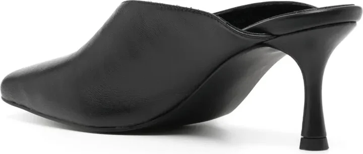 Jaynee 80mm leather mules - Image 3