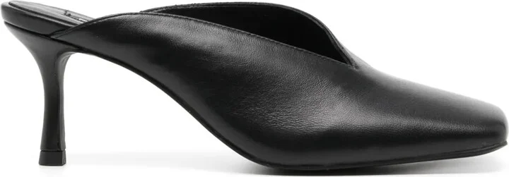 Jaynee 80mm leather mules