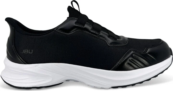 Jbu Men's Dash Touch-Less Slip-On Sneakers - Black/White - Image 2