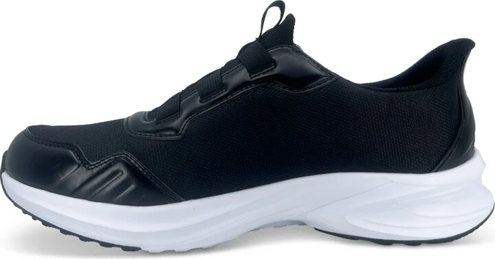 Jbu Men's Dash Touch-Less Slip-On Sneakers - Black/White - Image 4