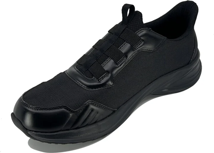 Jbu Men's Dash Touch-Less Slip-On Sneakers - Black/White - Image 8