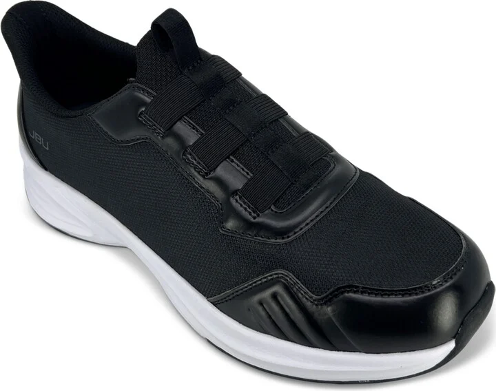 Jbu Men's Dash Touch-Less Slip-On Sneakers - Black/White