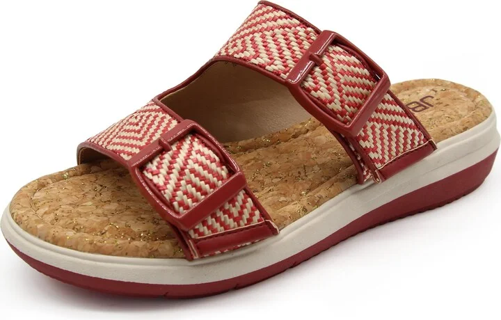 Red/Cream Raffia