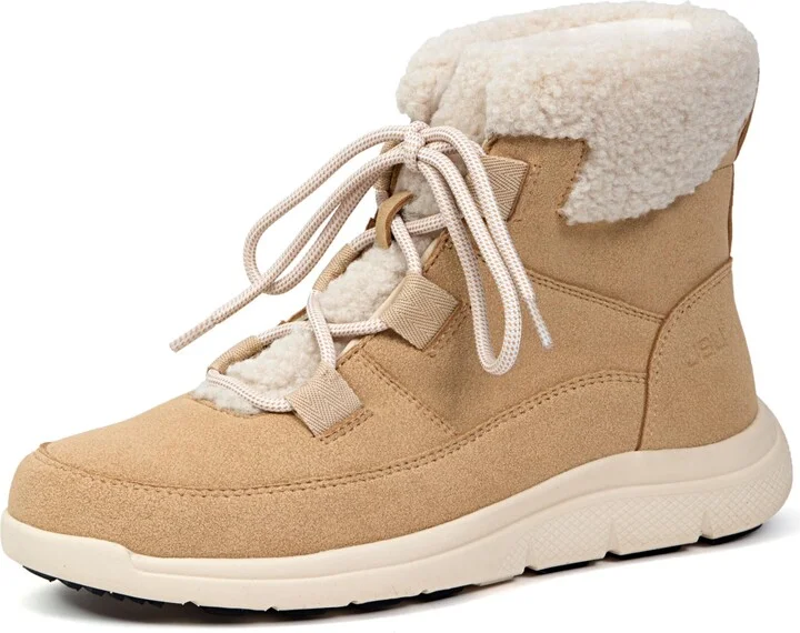 JBU Women's Freeze Lace Up Casual Ankle Winter Boot