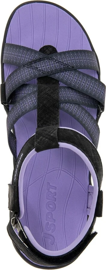 Jbu Women's Kaia Casual Flat Sandals - Gray, Pink - Image 9