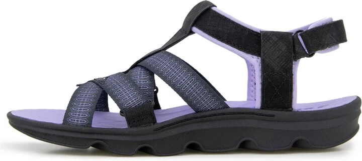 Jbu Women's Kaia Casual Flat Sandals - Gray, Pink - Image 11