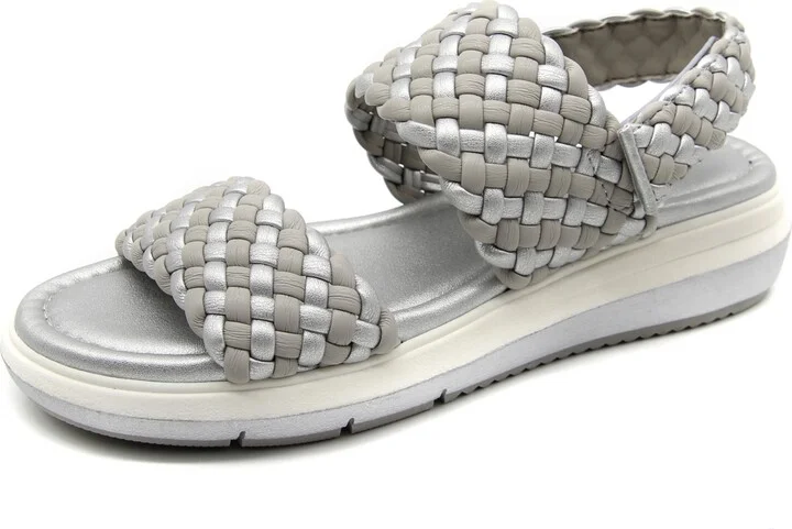 Jbu Women's Leila Wedge Sandal - Grey/Silver - Image 6