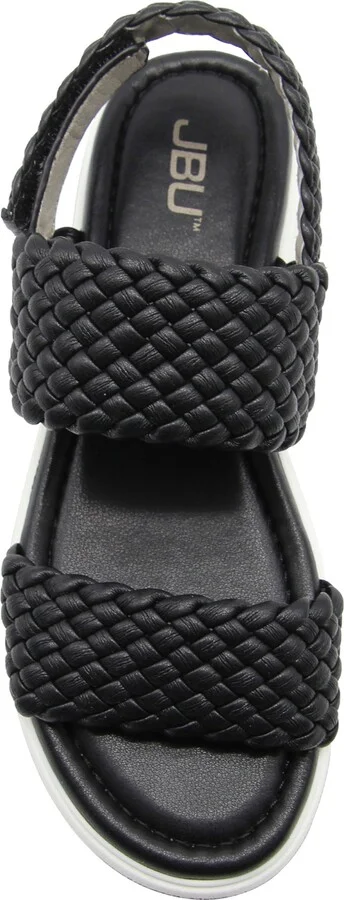 Jbu Women's Leila Wedge Sandal - Grey/Silver - Image 9