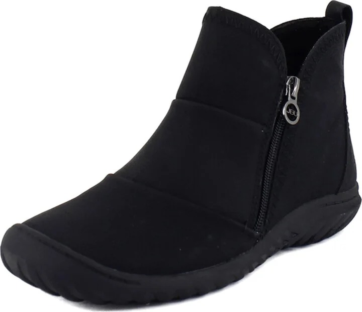 JBU Women's Piper Ruched Fashion Comfort Casual Water Resistant Ankle Boot