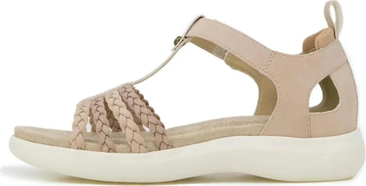 Jbu Women's Prague Round Toe Sandals - Light Tan/Champagne - Image 3