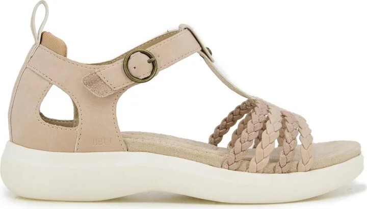 Jbu Women's Prague Round Toe Sandals - Light Tan/Champagne - Image 5