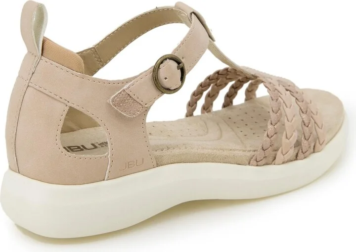 Jbu Women's Prague Round Toe Sandals - Light Tan/Champagne - Image 6