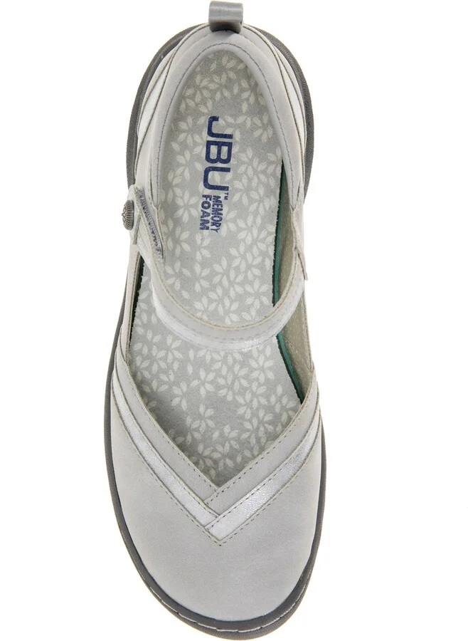 Jbu Women's Raven Round Toe Flats - Light Tan, Shimmer - Image 8