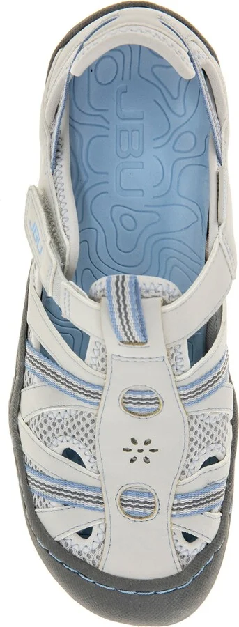 Jbu Women's Regional Water-Ready Strappy Sandal Flats - Light Grey/Stone Blue - Image 4