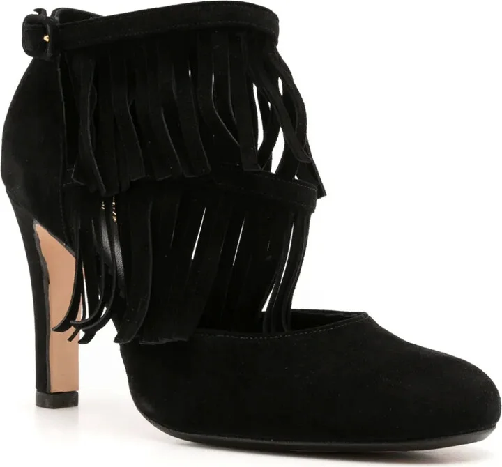 Jean 75mm fringed pumps - Image 2