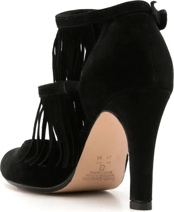 Jean 75mm fringed pumps - Image 3