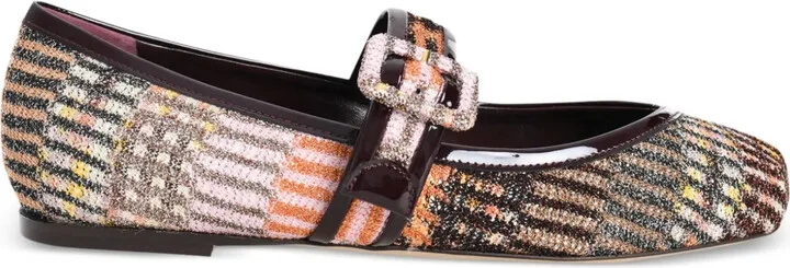 Jean ballerina shoes