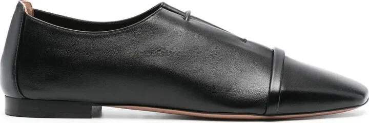 Jean leather oxford shoes