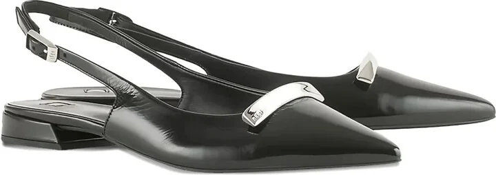 Jeanne pointed-toe slingback pumps - Image 2