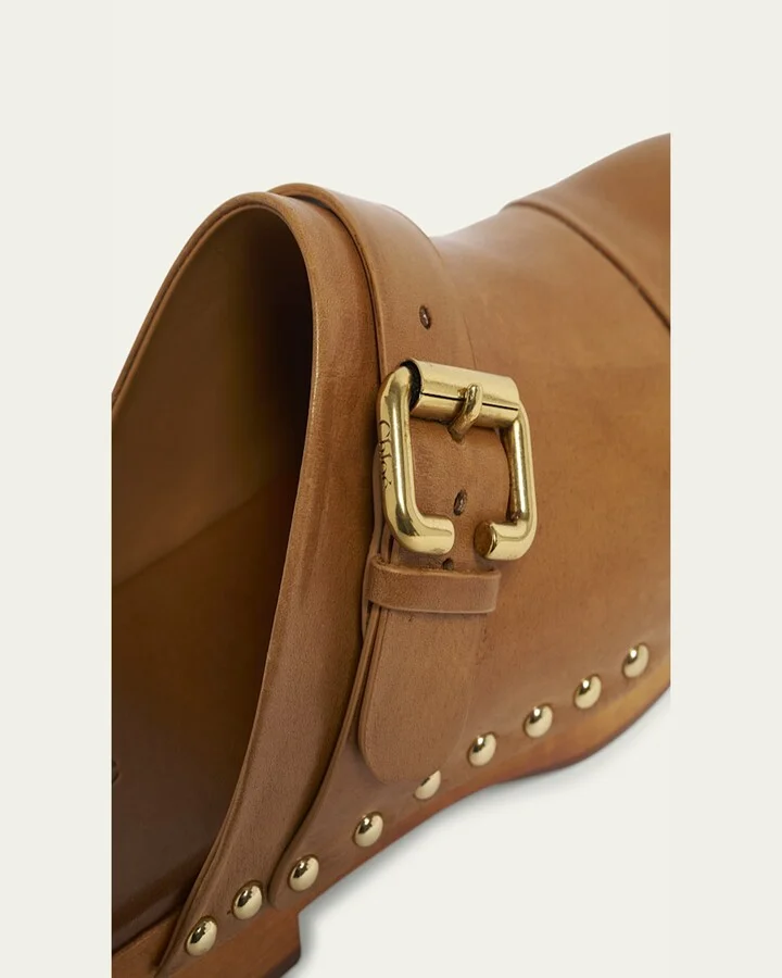 Jeannette Calf Leather Buckle Clogs - Image 4