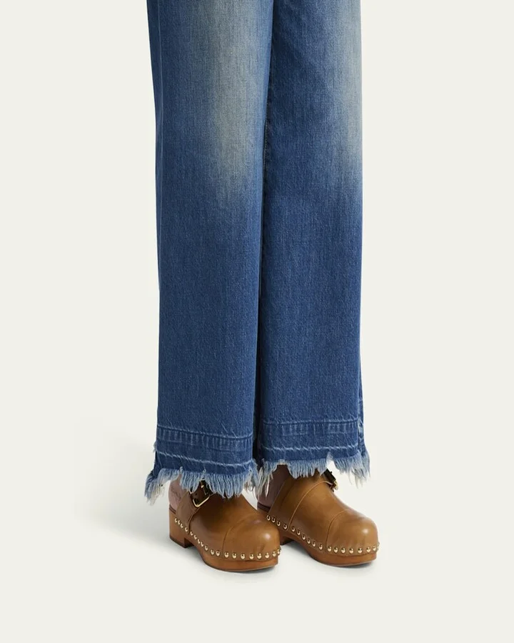 Jeannette Calf Leather Buckle Clogs - Image 7