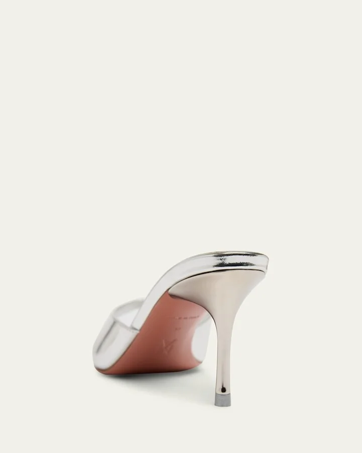 Jeannie Metallic Stiletto Slide Sandals - Image 3