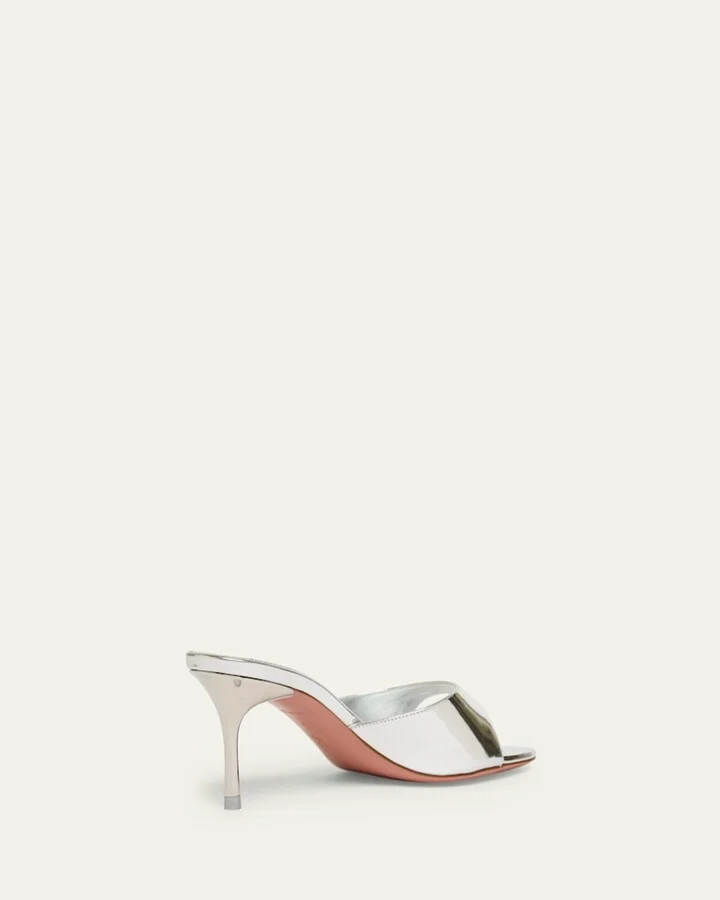 Jeannie Metallic Stiletto Slide Sandals - Image 8