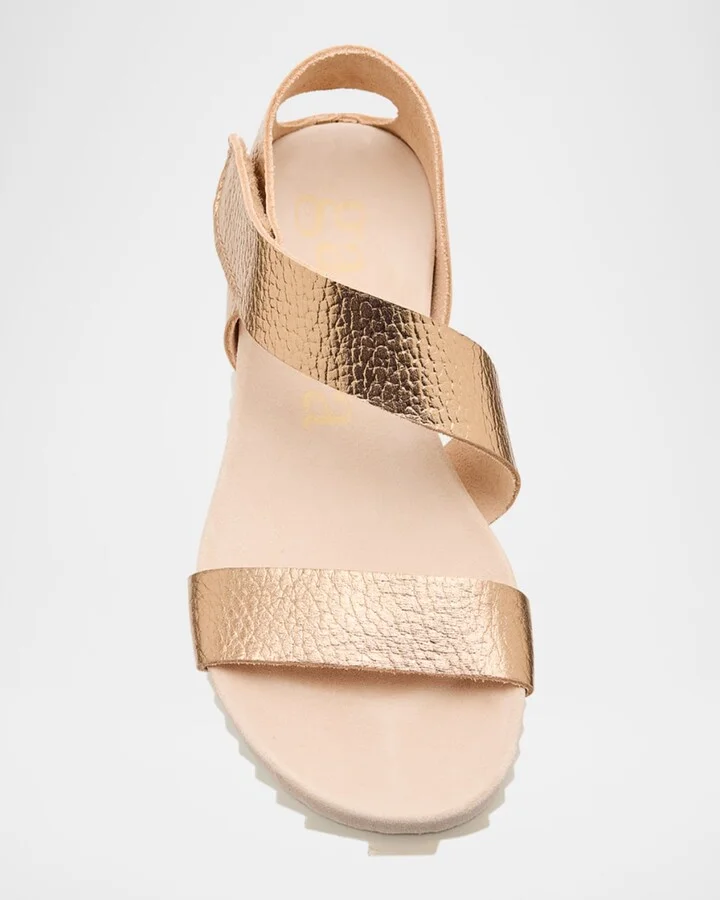 Jedda Metallic Ankle-Grip Comfort Sandals - Image 3