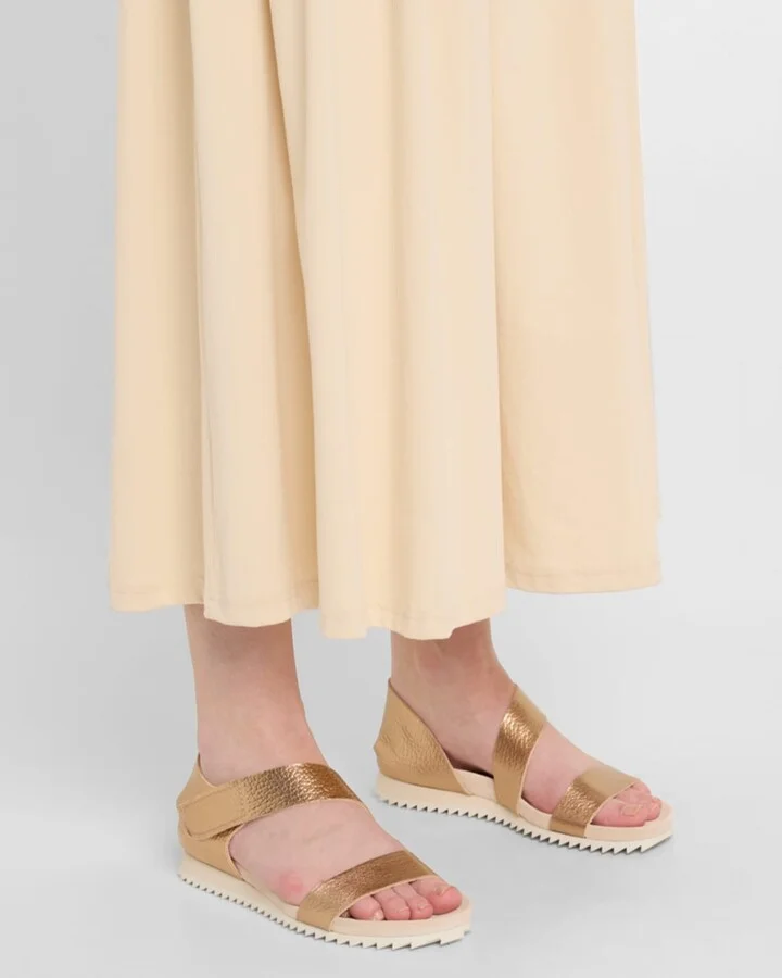 Jedda Metallic Ankle-Grip Comfort Sandals - Image 5