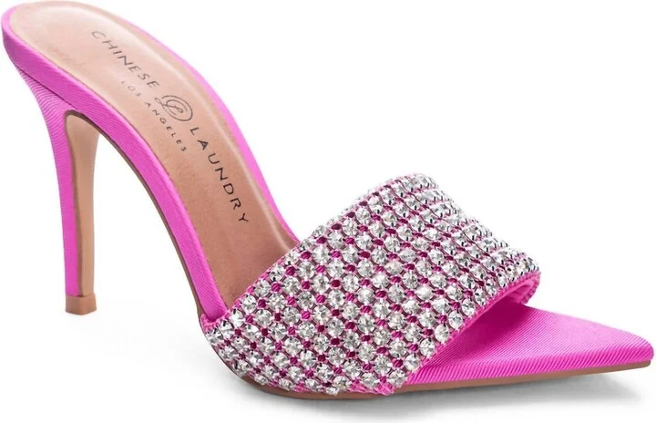 Jeepers Stiletto Heel In Hot Pink